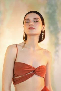 Gold Daisy Earrings Long And Short