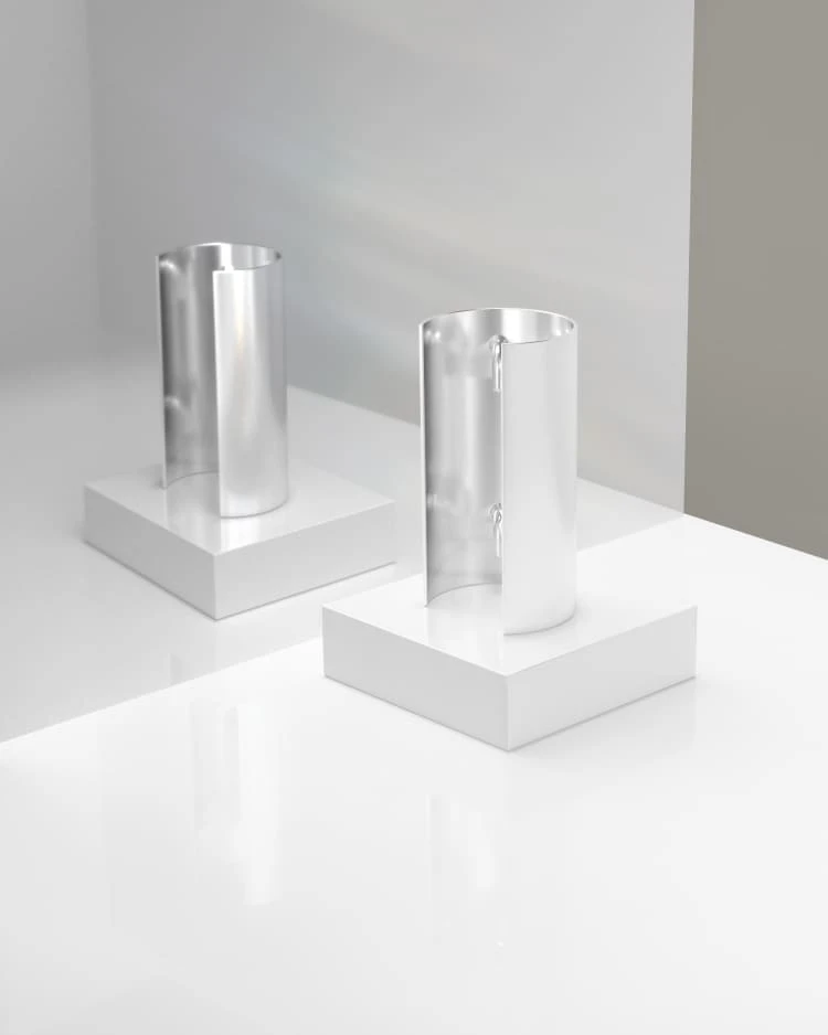 Medium Silver Ponytail Cuff 2 Medium Silver Ponytail Cuff - Image 2