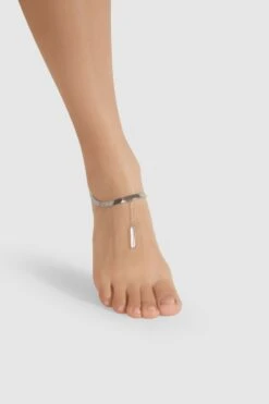 Silver Anklet Bracelet With Chain -Mam Originals Shop 116 36 EARTH ZALANDO0374 ocrtlm
