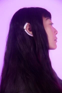 Silver Full Ear Climber Earring