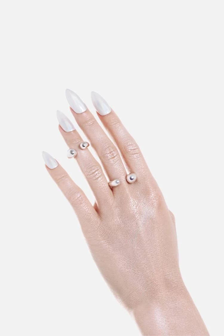 Drop Asymmetrical Torque - Silver 6 Drop Asymmetrical Torque - Silver - Image 6