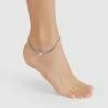 Silver Pearl Ankle Bracelet