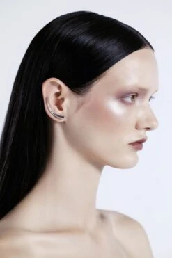 Silver Waterdrop Ear Climber