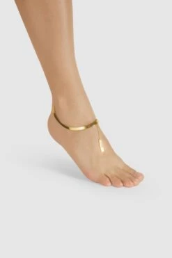Gold Ankle Bracelet With Chain 9 Gold Ankle Bracelet With Chain -Mam Originals Shop 123 43 EARTH ZALANDO0012 azvejr