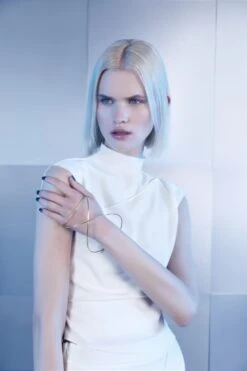 Gold Spiral Statement Bracelet -Mam Originals Shop 14 ORBIT0162 dxf7hj