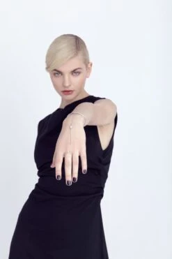 Silver Hand Bracelet Chain -Mam Originals Shop 15 SENSE1173 pcwrhs