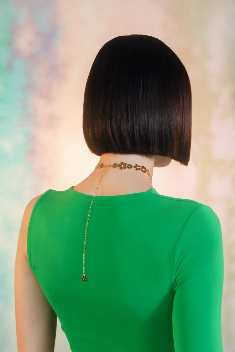 Gold Flower Choker Necklace 3 Gold Flower Choker Necklace - Image 3