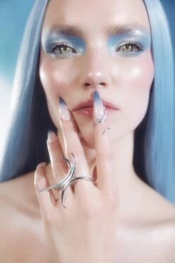 Silver Spiked Finger Ring 6 Silver Spiked Finger Ring -Mam Originals Shop 17 62 MAM COMET1288 S py8hw9