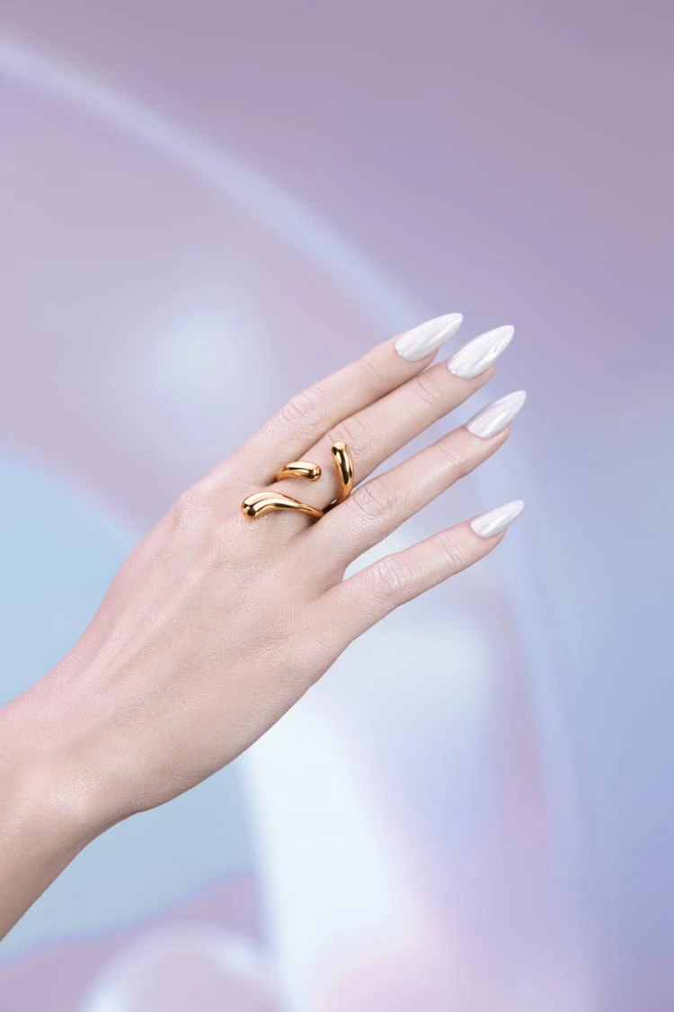 Three-Drop Ring - Gold 3 Three-Drop Ring - Gold - Image 3