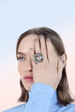 Silver Donut Ring