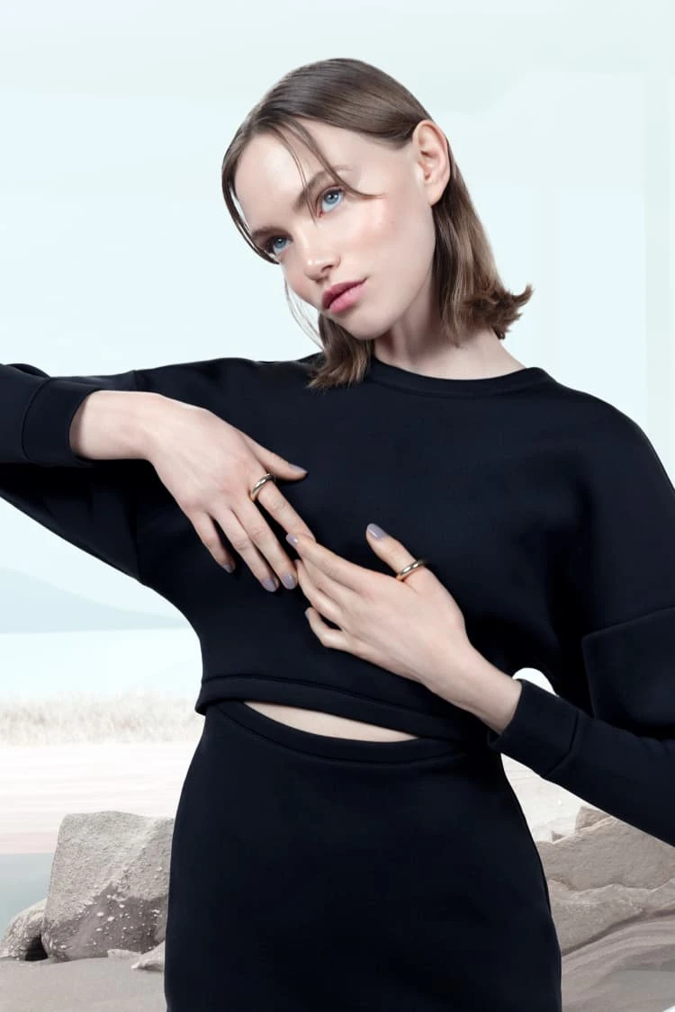 Gold Simple Ring 2 Gold Simple Ring - Image 2