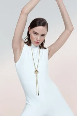 Gold Sliding Knot Necklace