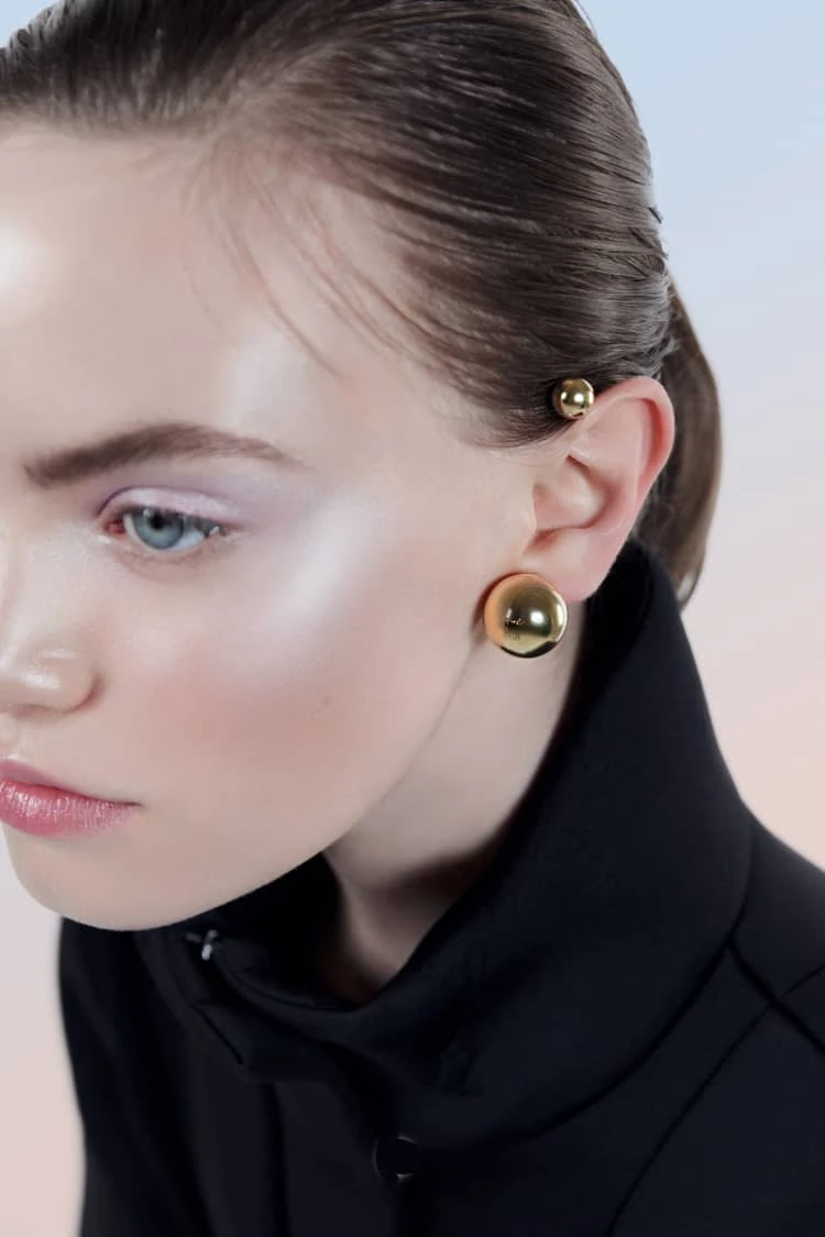 Gold Ball Ear Cuff 1 Gold Ball Ear Cuff