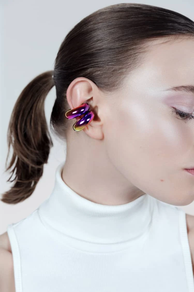 Holographic Thick Ear Cuff 2 Holographic Thick Ear Cuff - Image 2
