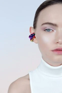 Holographic Thick Ear Cuff