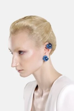 Casa Batlló Ball Earrings In Blue -Mam Originals Shop 19 BATLLO 0218 dcgsmq