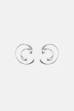 Spiral Drop Earrings - Silver -Mam Originals Shop 1PLEIADIANS PRODUCT S198 nuw6c7