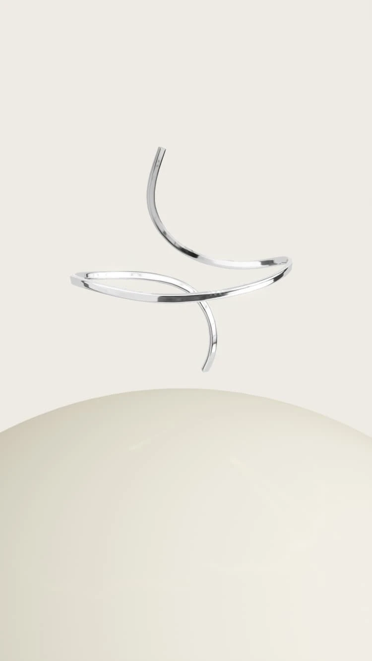 Silver Spiral Anklet 5 Silver Spiral Anklet - Image 5