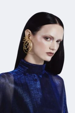 Set Of Gold Hoop Ear Cuffs With Many Coils 7 Set Of Gold Hoop Ear Cuffs With Many Coils -Mam Originals Shop 2 NEW ORBIT 0167 Azul ubei3q