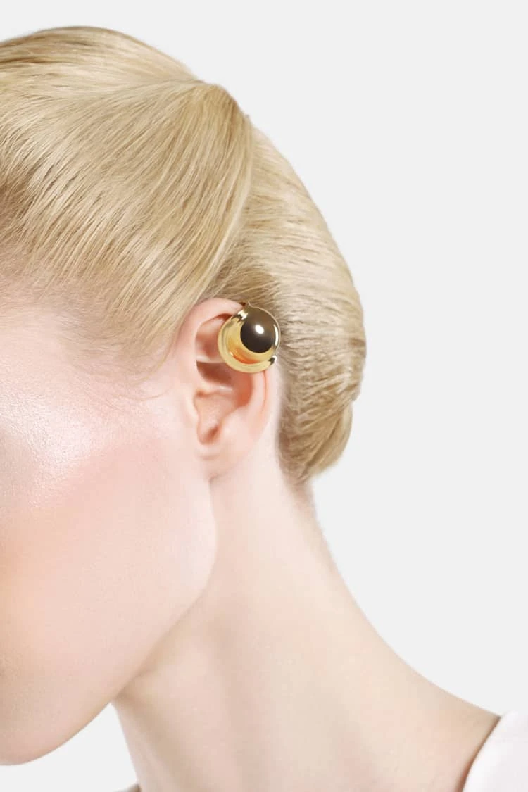 Casa Batlló Ball Earcuff In Gold 1 Casa Batlló Ball Earcuff In Gold