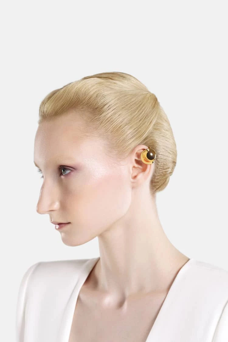 Casa Batlló Ball Earcuff In Gold 2 Casa Batlló Ball Earcuff In Gold - Image 2