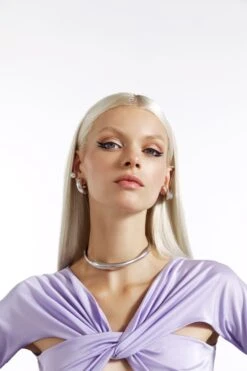 Silver Twisted Choker Necklace -Mam Originals Shop 21 BLOWUP23 0523 xeyjhw