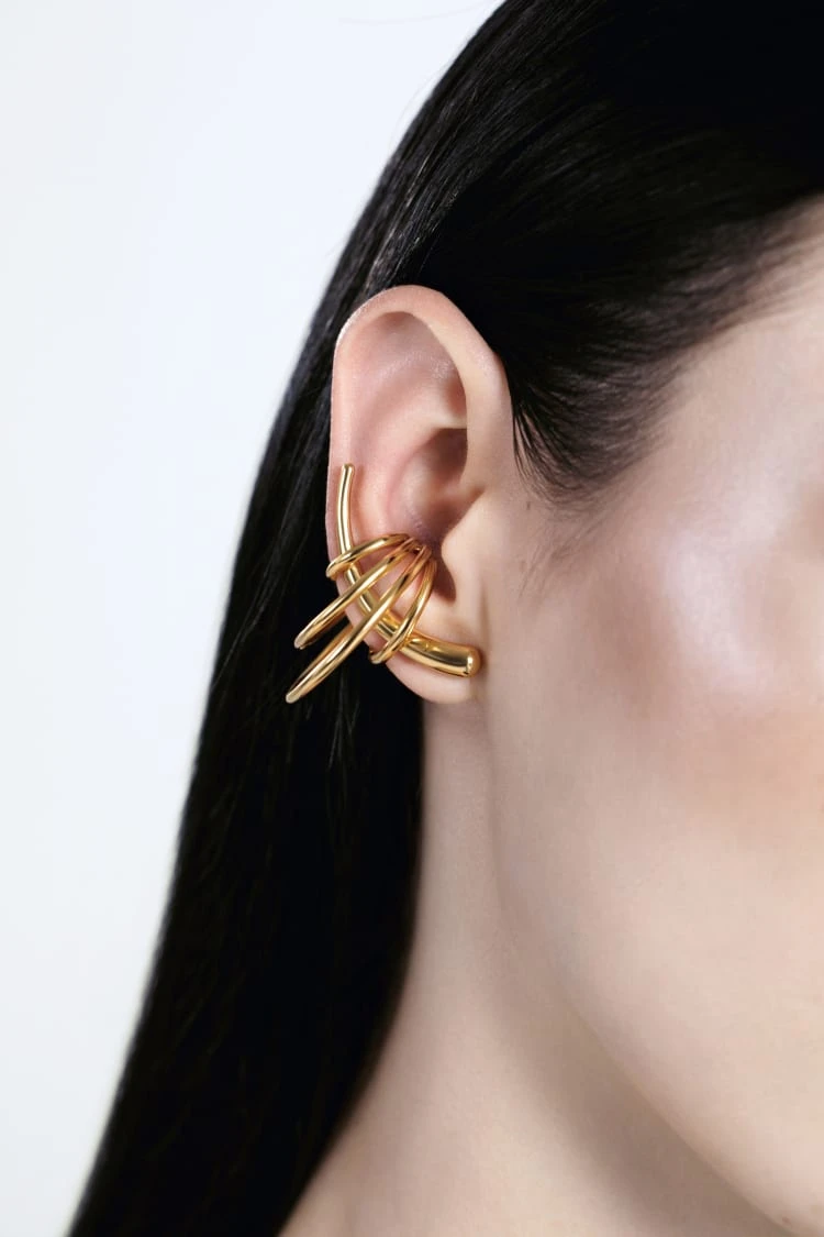 Silver Set Of Ear Climber And Cuffs 4 Silver Set Of Ear Climber And Cuffs - Image 4