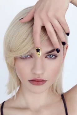 Minimalist Gold Nail Ring