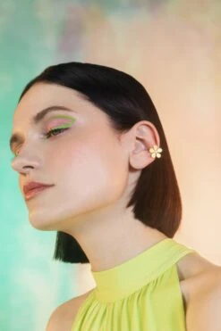 Gold Flower Ear Cuff