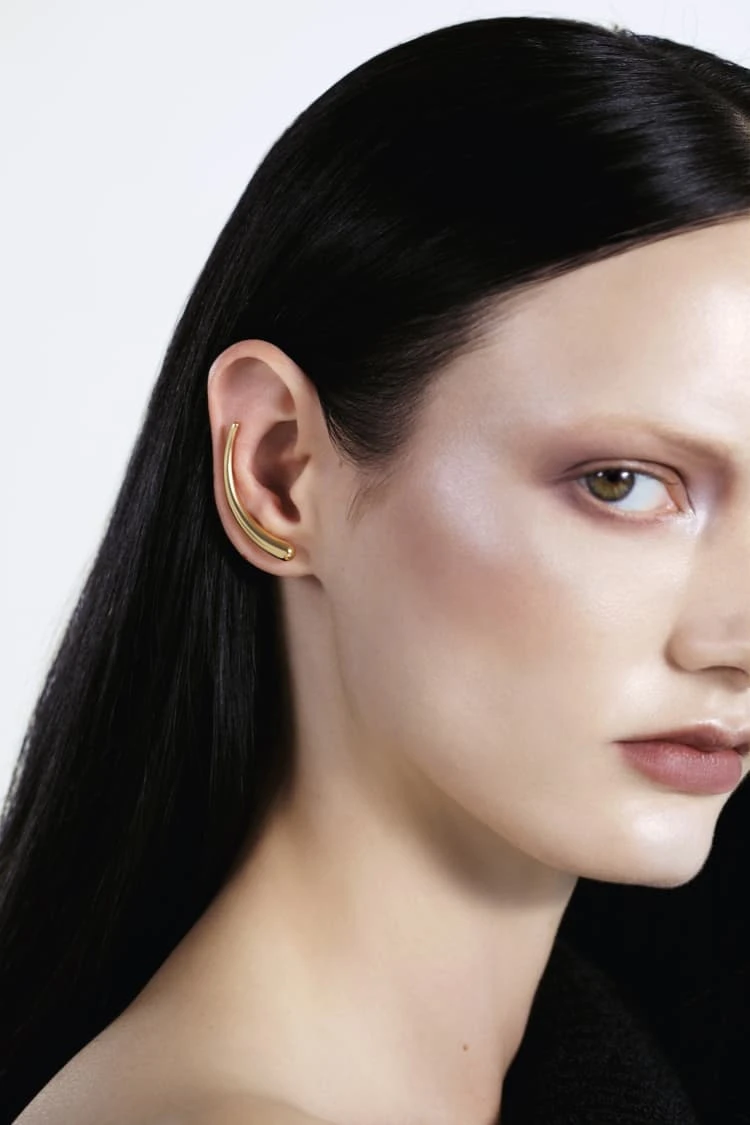 Gold Waterdrop Ear Climber 1 Gold Waterdrop Ear Climber