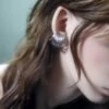 Silver Spiral Earring
