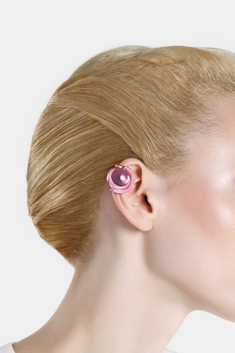 Casa Batlló Ball Earcuff In Rose 1 Casa Batlló Ball Earcuff In Rose