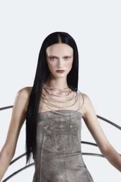 Silver Extra Bold Choker Coil -Mam Originals Shop 28 NEW ORBIT 0569 Azul zykxsr