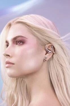 Full Ear Drops Ear Cuff - Silver -Mam Originals Shop 29 PLEYADE LS 1015 Verde fjsekk