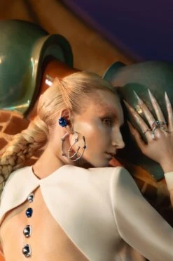 Casa Batlló Dangle Earrings In Silver