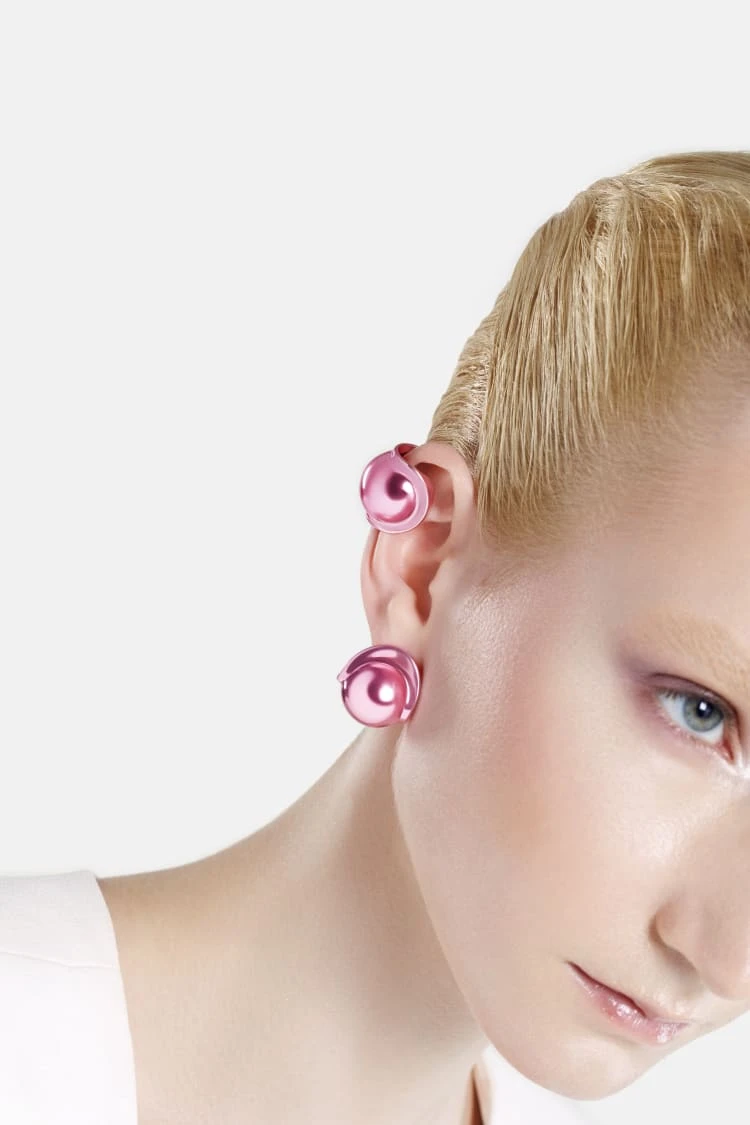 Casa Batlló Ball Earcuff In Rose 4 Casa Batlló Ball Earcuff In Rose - Image 4