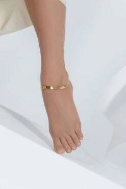 Gold Anklet Bangle