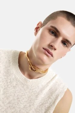 Organic-shaped Necklace In Gold -Mam Originals Shop 31 MAM ATLANTIS ECOMM 1316 cixrxo