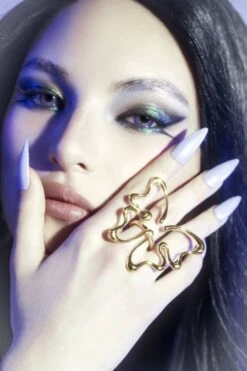 Large Gold Butterfly Ring -Mam Originals Shop 31 MAM BUTTERFLY1850 w50niz