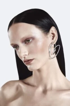 Silver Spiral Earrings