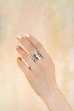 Silver Floral Ring