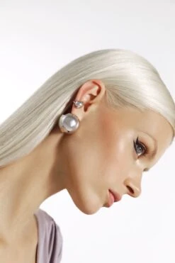 Silver Ball Earring