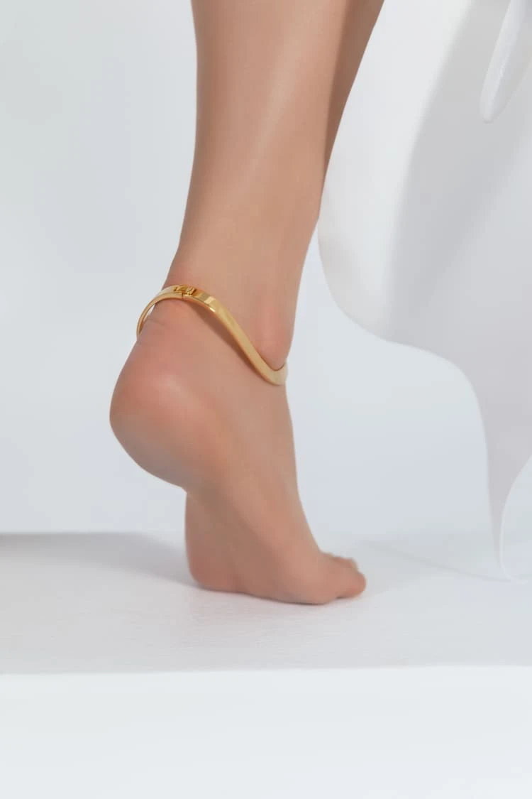 Gold Anklet Bangle 3 Gold Anklet Bangle - Image 3