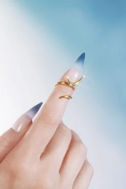 Gold Spiked Midi Ring