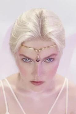 Gold Headpiece With Amethyst -Mam Originals Shop 37 30 ESOTERIK9988 yoonid