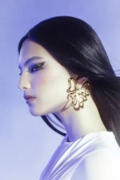 Gold Butterfly Earring