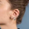 Silver Ear Cuff Jewelry Set