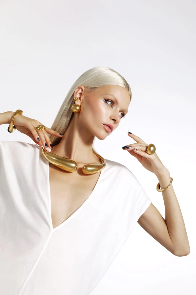 Gold Torque Bangle Bracelet 2 Gold Torque Bangle Bracelet - Image 2