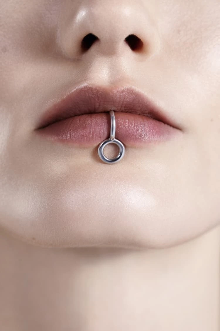 Silver Rounded Lip Cuff Jewelry 2 Silver Rounded Lip Cuff Jewelry - Image 2