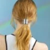 Small Silver Ponytail Cuff